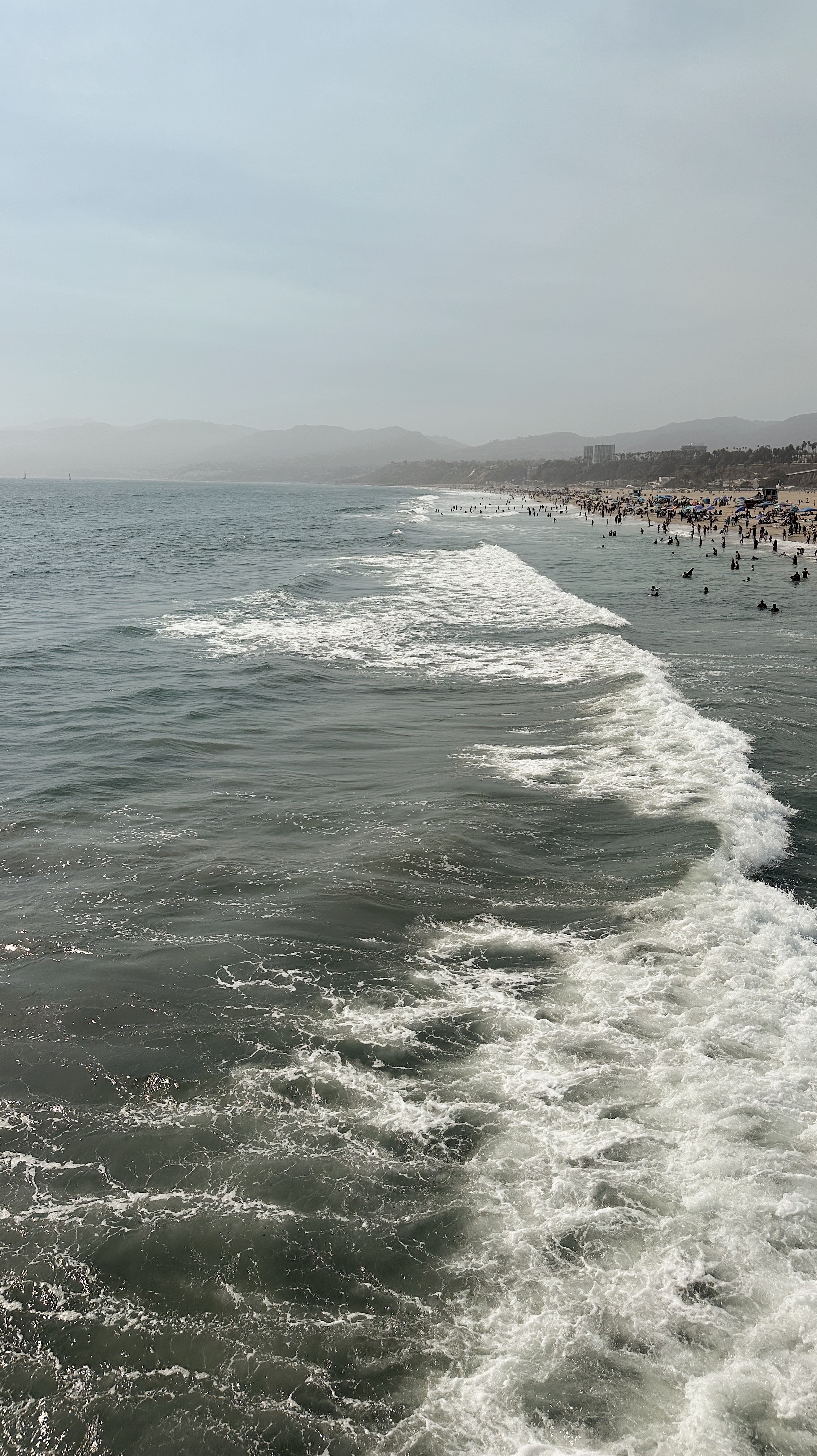 LA Hermosa Beach portrait shot of the waves. Beachy aesthetic